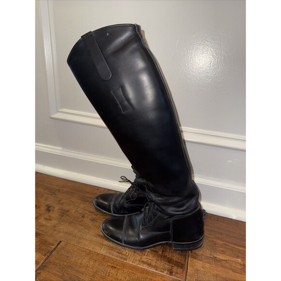 Vintage Der Dau Equestrian Custom Made Women's 18” Tall Riding Boots Size 4 - Picture 1 of 16